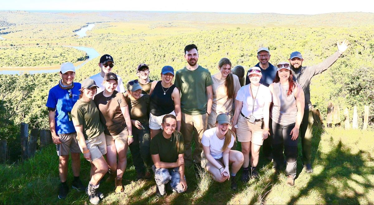 Picture of SERC Animal Management and Science students in South Africa